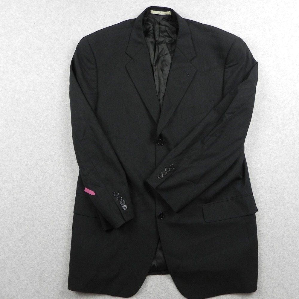 Joseph Abboud Blazer Mens 42L Wool 3-Button Suit Jacket Coat‎ Formal Black